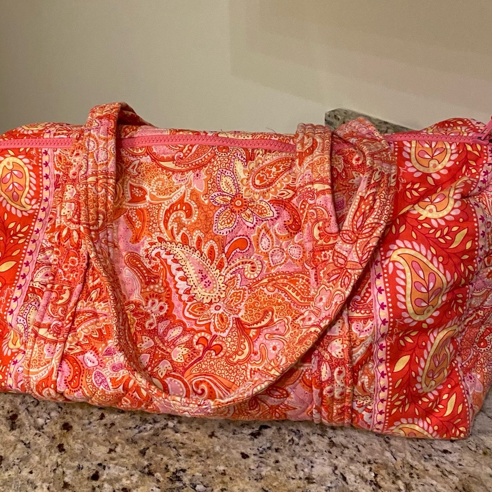 Vera Bradley Sherbet Paisley Travel Duffel Bag